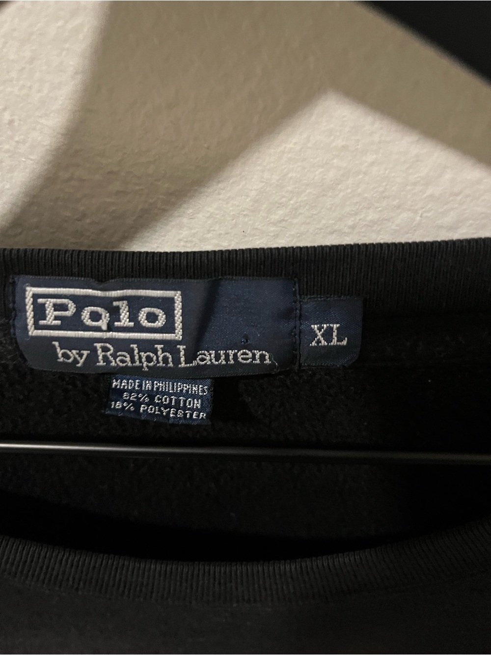 Polo Ralph Lauren Men’s Y2K Black Crewneck Sweatshirt with Red Pony Logo - Picture 3 of 5